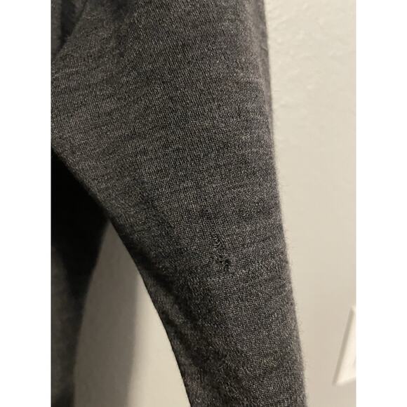 Meriwool Womens Top Medium Gray Merino Wool Base Layer Stretch Lightweight FLAW - Picture 3 of 11